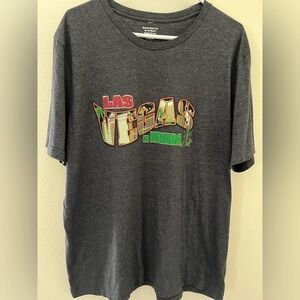 Vintage Gray Las Vegas Nevada T Shirt Size XL Made In The USA